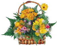 cesto de flores-l - 免费动画 GIF