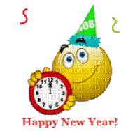 ani--happy new year- in different languages - GIF animado gratis