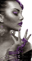 Woman  Violet Black Silver - Bogusia - Free PNG
