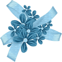 Kaz_Creations Deco Flowers Colours Ribbons Bows Blue - Free PNG