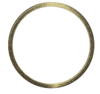 #Frame #Metal #round #gold - PNG gratuit