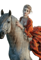 femme et cheval🌺🌹🌼 - 無料png