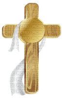 Kaz_Creations Easter Deco Wooden Cross - PNG gratuit