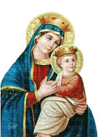 La Vierge Marie et l'enfant Jésus - png gratuito