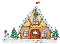 gingerbread house gif - GIF animé gratuit
