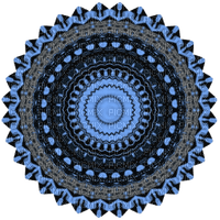 Blue Mandala - PNG gratuit