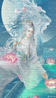 Fairy with Dragon-Background. - gratis png