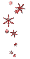 Red Snowflakes - nemokama png