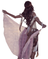 Woman Lilac Brown  White Beige  - Bogusia - Free PNG