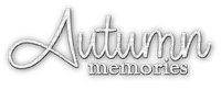 soave text autumn memories white - 無料png