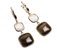 Earrings Brown - By StormGalaxy05 - zadarmo png