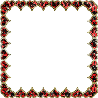 Frame, Frames, Heart, Hearts, Red, Gold, Black - Jitter.Bug.Girl - GIF animasi gratis