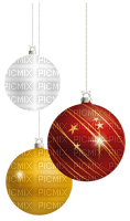Kaz_Creations Christmas Decoration Baubles Balls Hanging - PNG gratuit