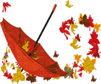 parapluie rouge automne . umbrella red - Free PNG