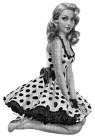 femme robe petit pois woman dress polka dots