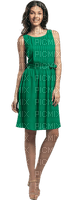 woman green dress - ingyenes png