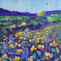 painting landscape background - PNG gratuit