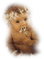 Kaz_Creations Baby Enfant Child Girl Flowers - 免费PNG