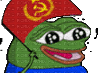 pepe communism - GIF animado grátis