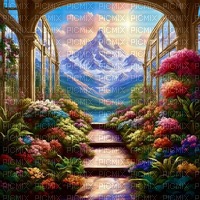 fantasy landscape background - бесплатно png