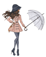 Woman Umbrella - Bogusia - gratis png