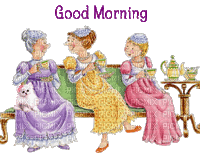 ladies-good morning-animated - Nemokamas animacinis gif