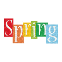 SPRING TEXT DECO - ilmainen png