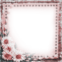 soave frame paper vintage flowers autumn pink