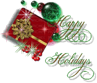 Happy Holidays - Бесплатни анимирани ГИФ