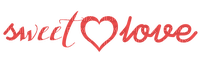 sweet love.Text.Red.Victoriabea - png gratis