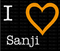 I Love Sanji - zdarma png