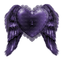 Heart, Hearts, Angel, Angels, Wing, Wings, Deco, Purple Animation, GIF - Jitter.Bug.Girl - besplatni png