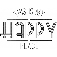 This Is My Happy Place - Text - Bogusia - gratis png