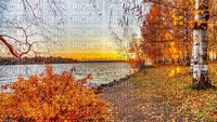 autumn lake - png grátis