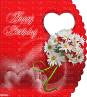 happy birthday card/frame - PNG gratuit