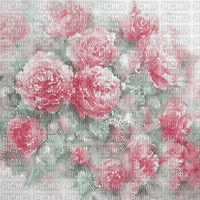 soave background animated flowers rose spring - GIF animate gratis