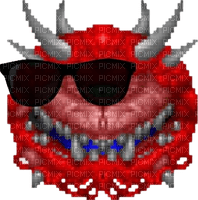 cool cacodemon - 無料png