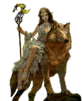 fairy with wolf by nataliplus - bezmaksas png