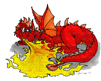 dragon rouge - GIF เคลื่อนไหวฟรี