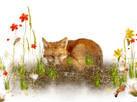 dolceluna spring fox summer orange brown - PNG gratuit