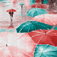 soave background animated umbrela rain  vntage - GIF animé gratuit