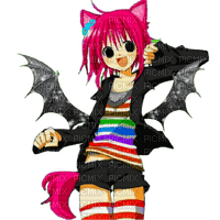 2000s anime neko dragon girl - бесплатно png