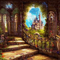 kikkapink background fantasy castle - ücretsiz png