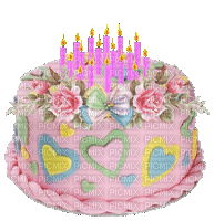 Cake.Gâteau.Torta.Pink.Victoriabea - GIF animé gratuit