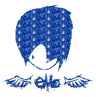 blue glitter emo boy - GIF animasi gratis