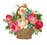 cesta de flores - 免费PNG