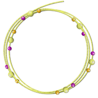 Kaz_Creations Deco Beads Circle Frames Frame  Colours - Free PNG