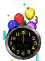 new year-nyår-clock-klocka-ani-deco-minou52 - 免费动画 GIF