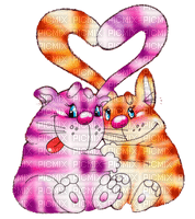 Y.A.M._Valentine little animals cats - Free PNG