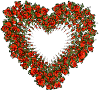 çiçek kalp - Gratis animerad GIF